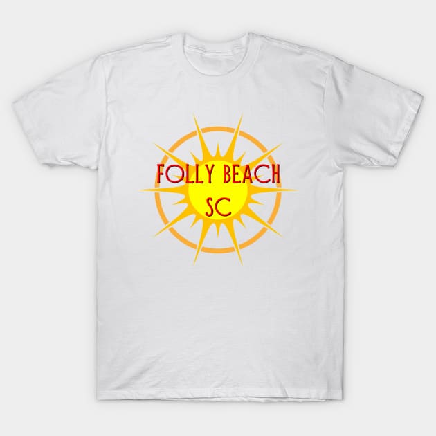 Life's a Beach: Folly Beach, SC T-Shirt by Naves